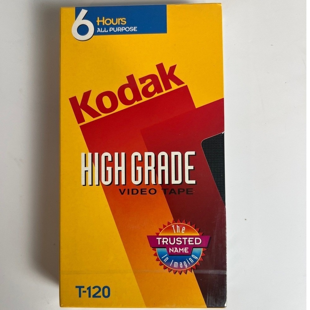 Kodak High Grade‎ T 120 VHS Video Tape 6 Hours All Purpose NEW